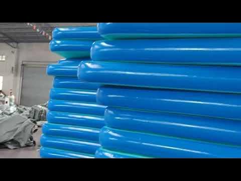 Blue inflated sections pictured on the DSPR workshop floor